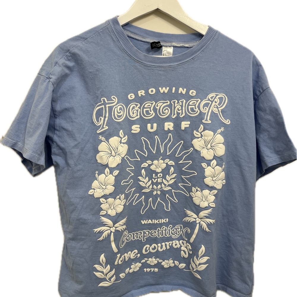 H&M Blue Surf Graphic Tee